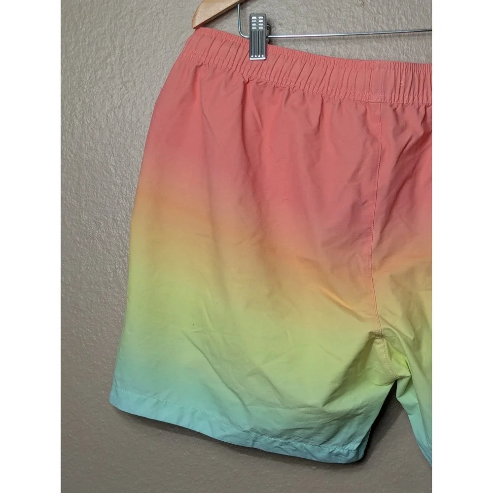 Marine Layer Swim Trunks Mens XL Multi Ombre Beachwear Gradient Summer Shorts
